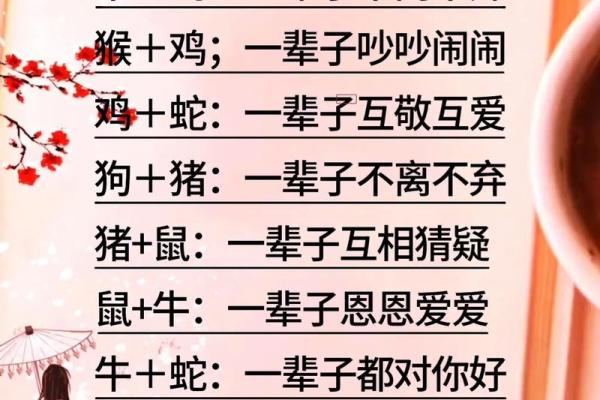 1998年出生的属虎人婚配表大全，详细解析各生肖配对吉凶