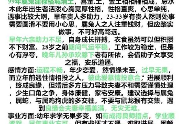 1999年出生的属兔最佳婚配属相是哪些