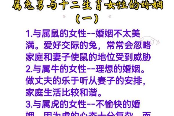 属兔女性与哪个属相结婚最幸福美满的配对