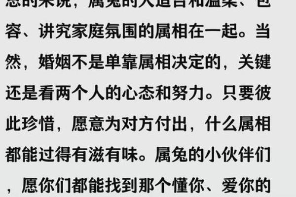 属兔的最佳婚配属相是哪些请详细解析