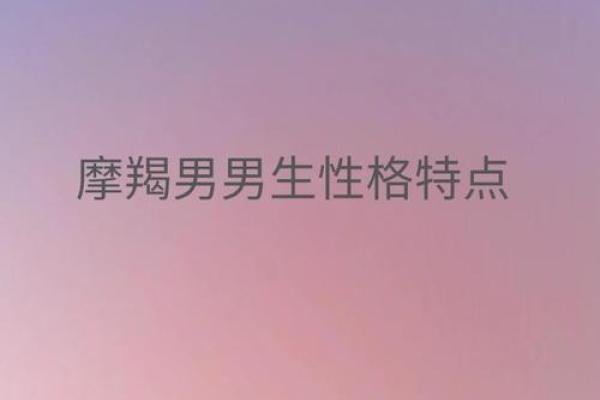 魔蝎座男人的性格 摩羯座男生值得爱吗