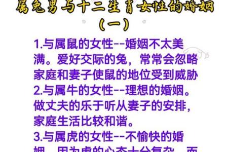 属兔女性与哪个属相结婚最幸福美满的配对