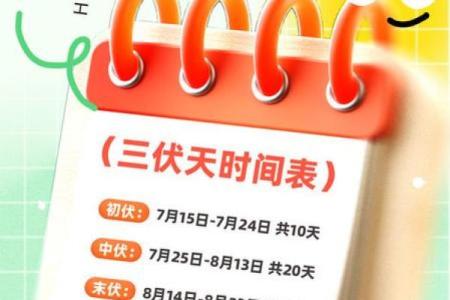 今年的三伏天是哪几天 今年的三伏天是什么时间到什么时间2021