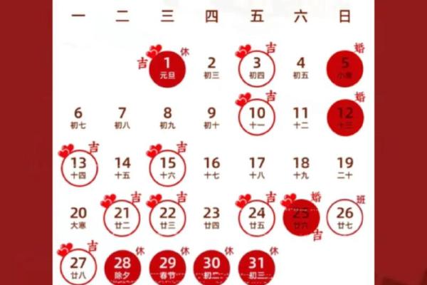 2025年农历十二月适合办婚礼的好日子有哪些