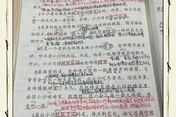 剃头的过程 剃头的过程小练笔