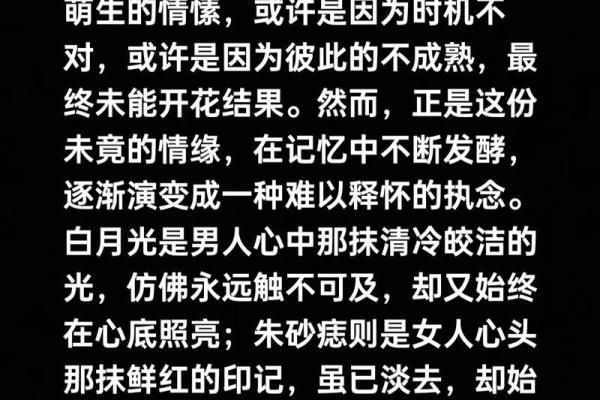 朱砂痣白月光啥意思 朱砂痣白月光是什么意思网络用语