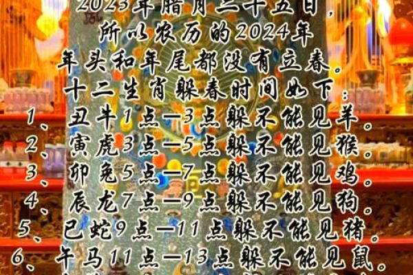 躲春的属相2024年