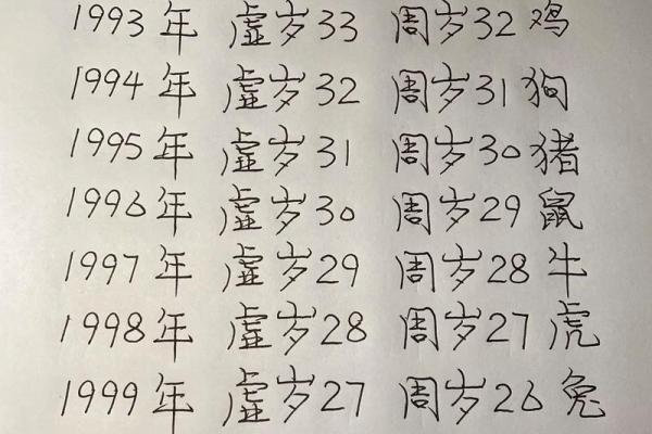 2025年属鼠的今年几岁了，虚岁和周岁的计算方法是什么