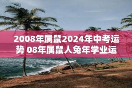 2008年属鼠的男孩今年中考运势如何，能否考上重点高中