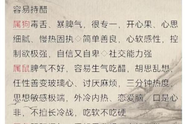 想要了解面黄肌瘦着个成语最适合形容哪个生肖的性格特征