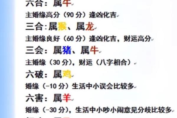 属相婚配查询：十二生肖最佳配对组合与相冲相克详细解析表