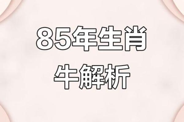 属牛2025年三大喜事85年 1985属牛未来三年