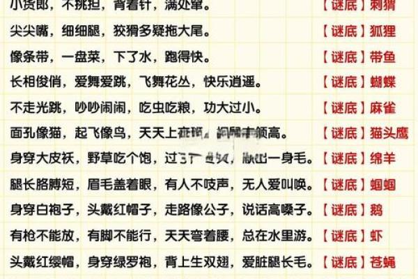 春满人间最佳动物谜语解析，带你了解背后的文化寓意
