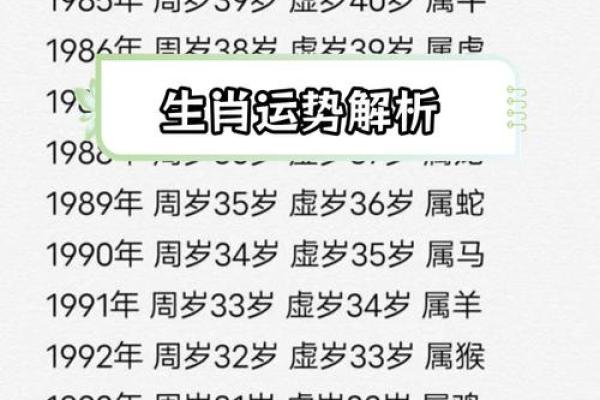 2025年84年出生的属鼠人虚岁和周岁具体怎么区分和计算