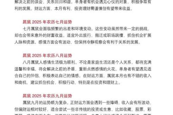 属鼠人2025年财运如何？正财偏财投资运势分析