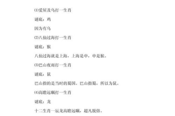 大街小巷是什么生肖？着个谜语的正确答案解析