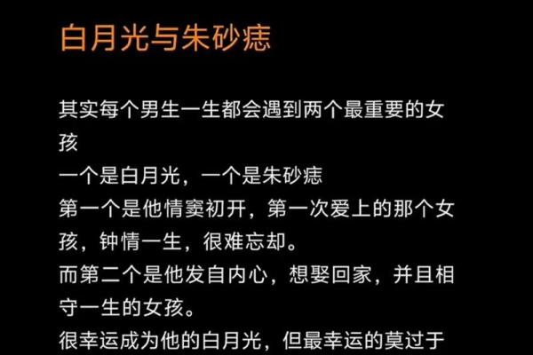 白月光朱砂痣的爱情含义 白月光 朱砂痣的含义