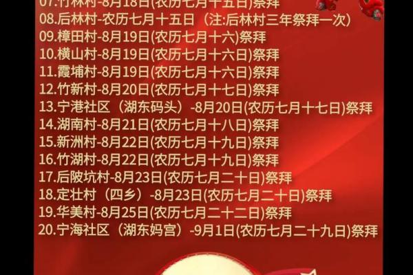 2024年中元节具体是哪一天？农历七月十五对应公历日期查询