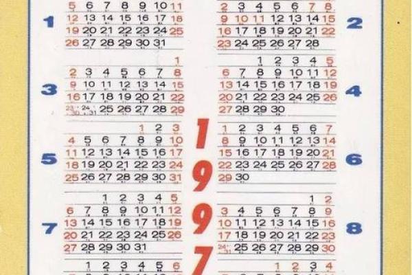 1977年日历表