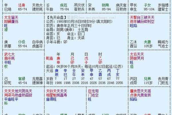 免费紫薇命盘