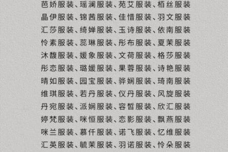 服装店名大全 服装店创意名字