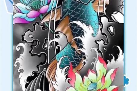 二条锦鲤代表什么意思 两条锦鲤纹身图