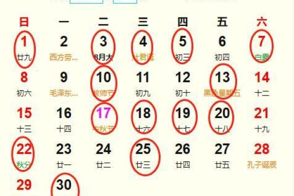 请问9月份适合开业的好日子有哪些？求黄道吉日推荐