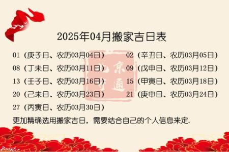 2024年X月适合搬家的好日子有哪些？求推荐日期